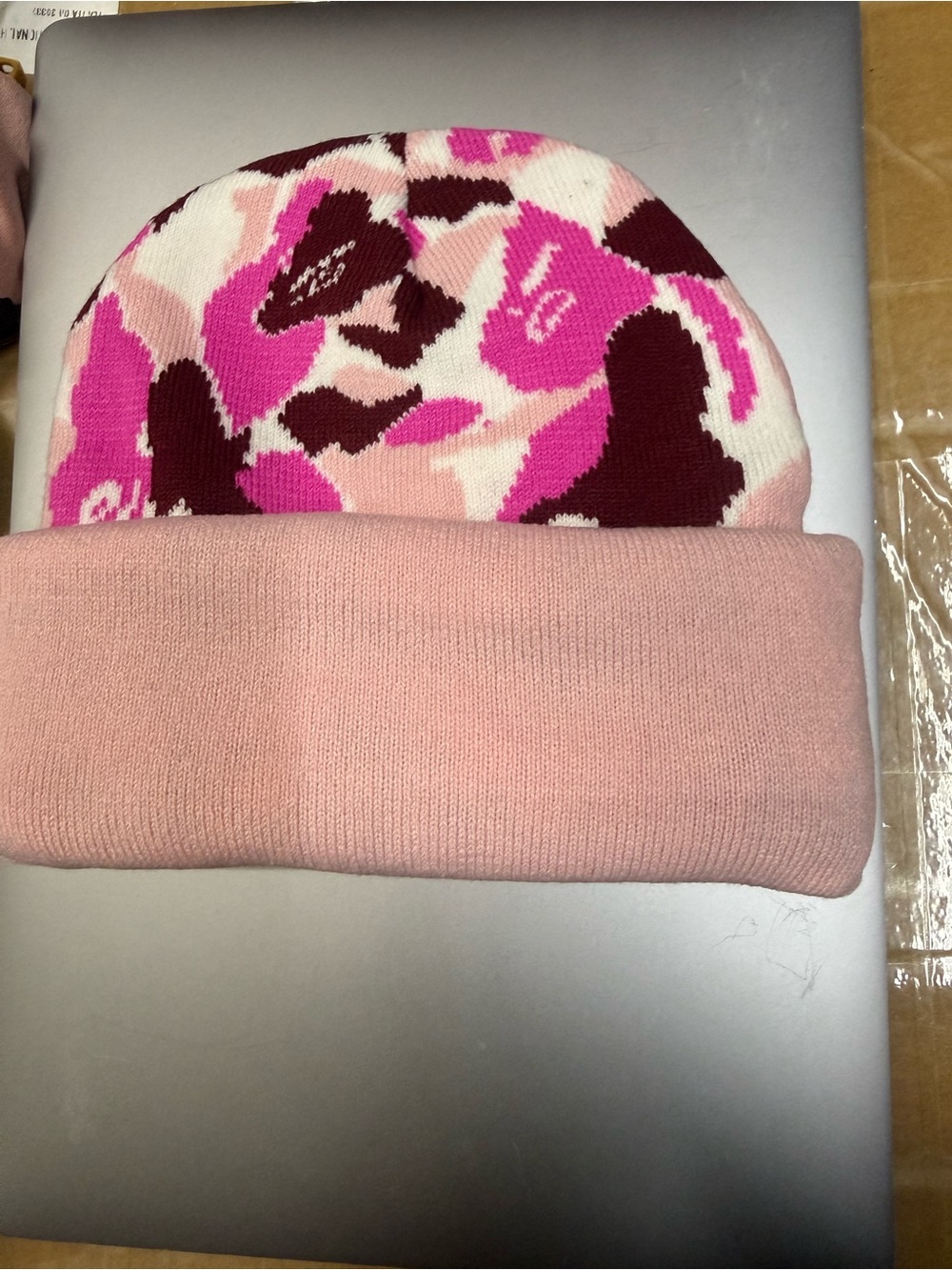 Bape Pink Multi Camo Ski Mask Balaclava - Picture 4 of 4